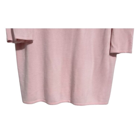 VIntage 1993 Maggie Barnes Womens 2X Pink Beaded Sweater Sequin Floral Plus Size - Picture 8 of 9